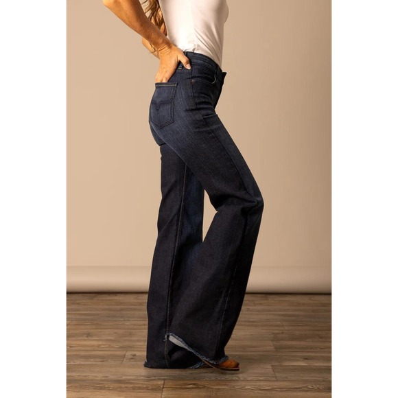 Kimes Ranch Cotton Blend Olivia Denim High Rise Jeans Blue Women's Size 8/36 - Picture 3 of 10